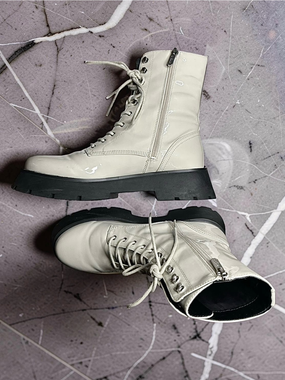 Sam Edelman CIRCUS Lolita Combat Boots - chunky lace up boots